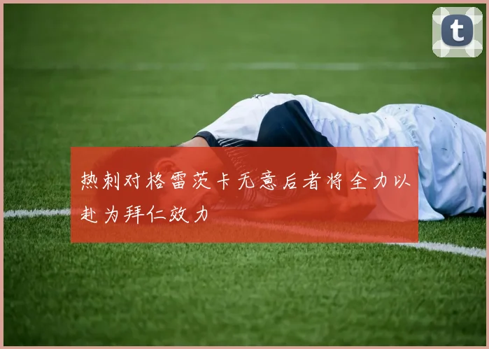热刺对格雷茨卡无意后者将全力以赴为拜仁效力